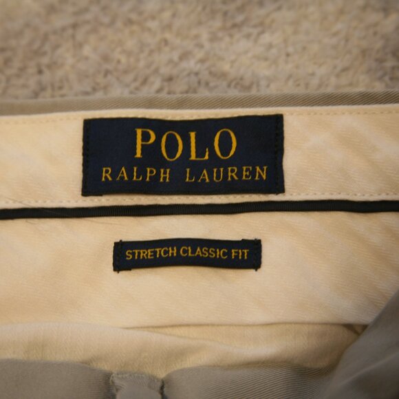 Polo Ralph Lauren Men's Chino Flat Front Pants, Size 36x34, Gray - Picture 4 of 4